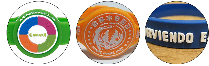 PVC-Armband mit individuellem Logodruck