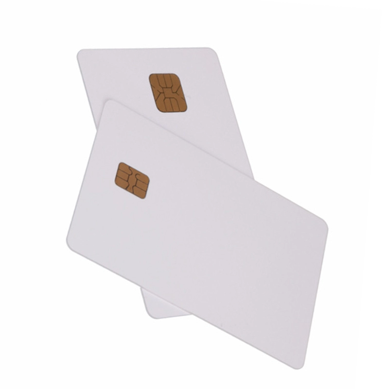 Leere weiße 4442/4428-Chip-Kontakt-Smartcard für den Tintenstrahldruck