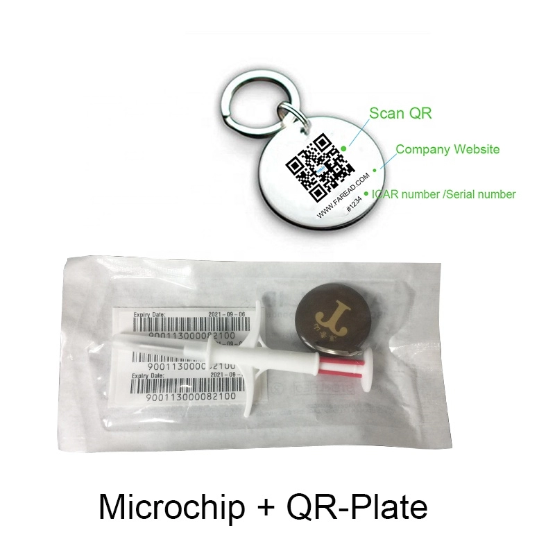 2,12 x 12 mm RFID-Tier-ID-injizierbare Mikrochips mit Spritze