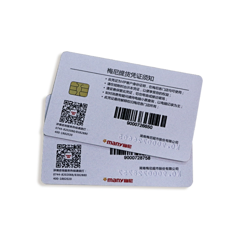 Personalisierte Kunststoff-PVC-Kontakt-Smartcard FM4442/ISSI4442