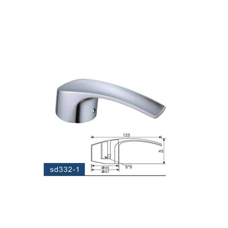 Hebel-Duschgriff für Einhand-Wannen-, Dusch- und Küchenarmaturen, Chrom, 35 mm, für Kartuschenschaft