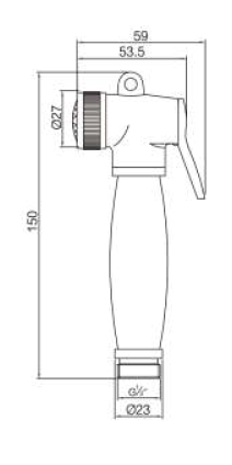 Bidet-Sprühgerät und Shattaf