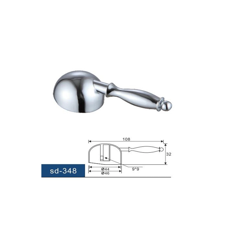 Kartuschen-Zink-Wasserhahn-Griff-Set für Einhand-Wasserhahn mit 35-mm-Kartusche, universeller Metall-Hebelgriff, poliertes Chrom