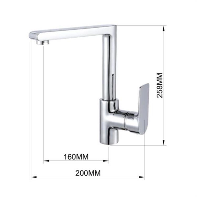 Kaltwarme Küchenarmaturen aus Chrom