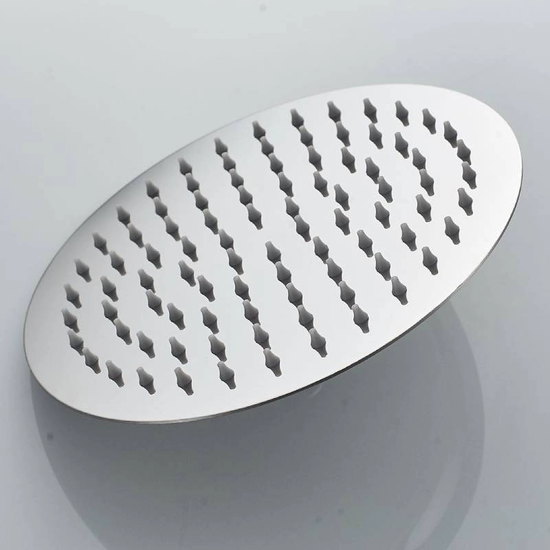 Ultradünner runder Duschkopf aus Chrom für das Badezimmer