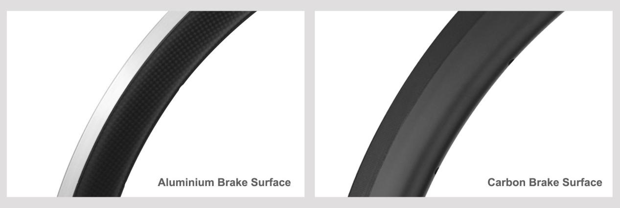 Carbonfelgen vs. Carbonfelgen mit Aluminium-Bremsfläche