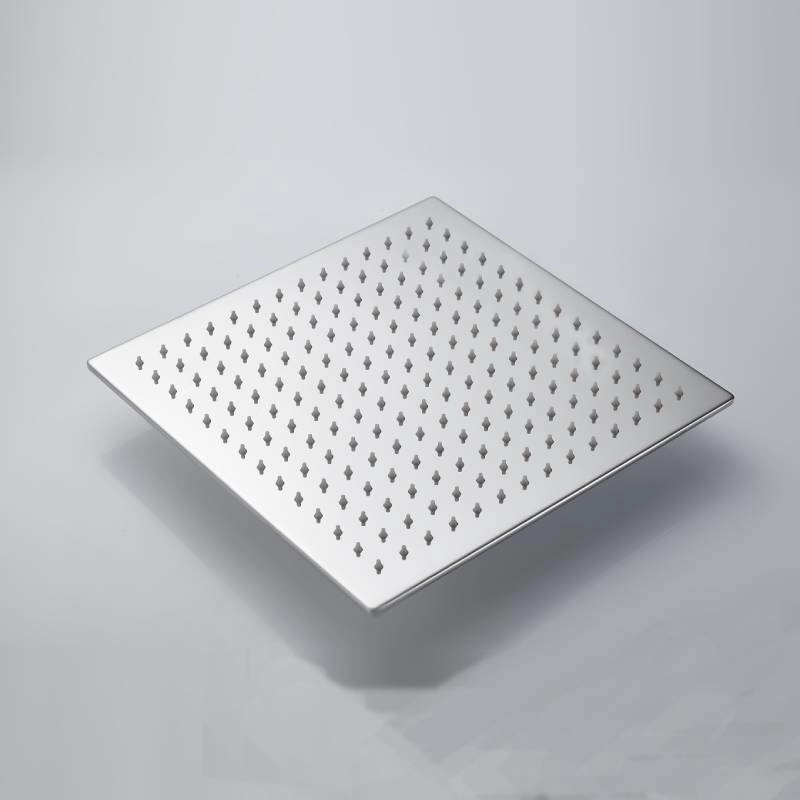 Mattschwarzer, quadratischer, runder Badezimmer-Duschkopf
