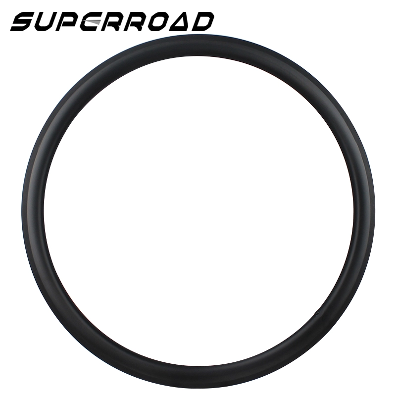 Superroad 700C Asymmetrische 38-mm-Carbon-Straßenfelgen für Drahtreifen