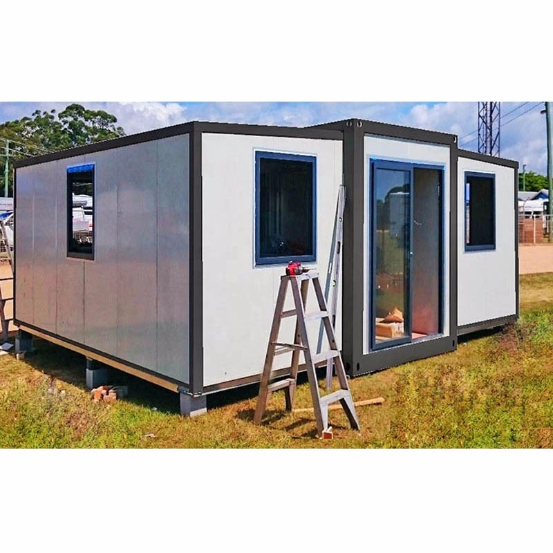 Modular erweiterbare Container-Fertighäuser mit 2 Schlafzimmern