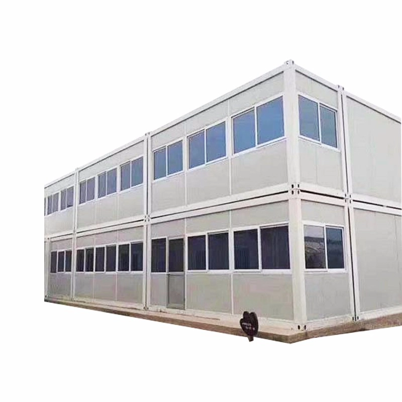 Zertifizierter Lieferant von Stahlkonstruktionsgebäuden mit Vordach für temporäre Büros