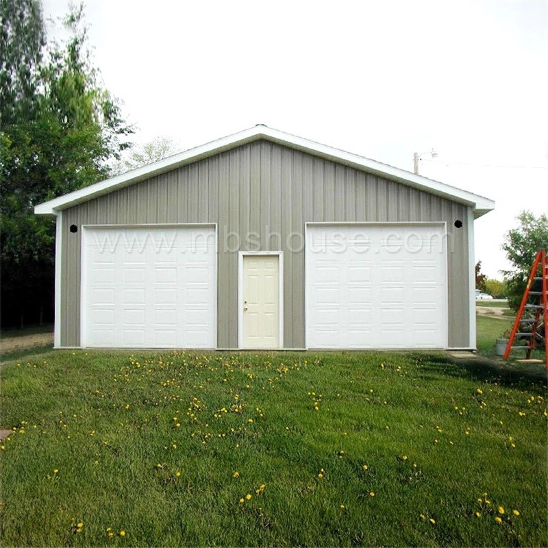 Familiengebäude mit modularer Stahlrahmenkonstruktion für Lager/Garage