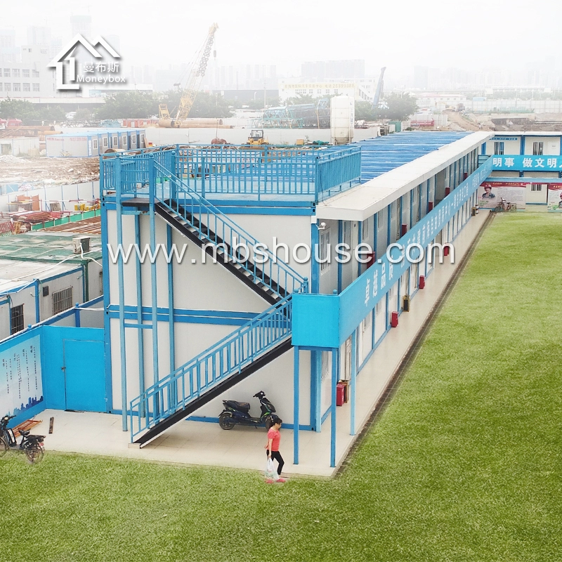 Modulares Containerhaus mit Stahlkonstruktion, abnehmbares Containerhaus auf der Baustelle