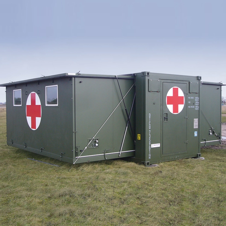 vorgefertigter erweiterbarer Container für medizinische Krankenhäuser für das Schlachtfeld
