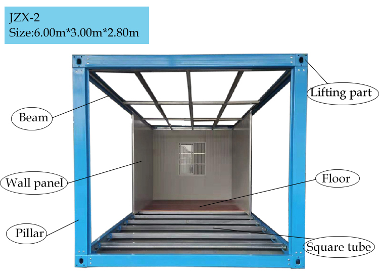 3x6 Container temporäre Rettungsstation, Zufluchtsort