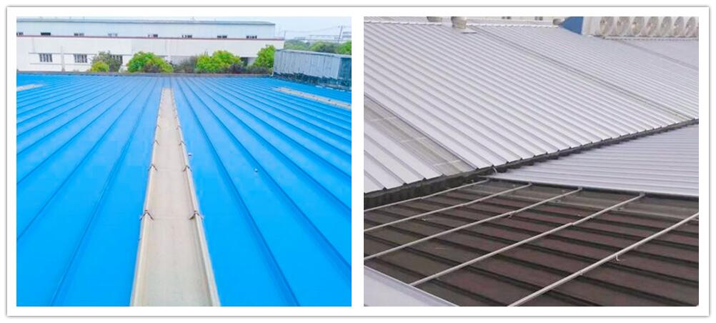 Dachbahnen für Gebäude mit Stahlkonstruktion mit großer Spannweite