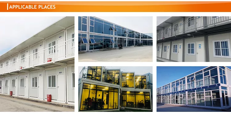 Flatpack-Containerhaus, Bürostandort, Häuser, Gebäudecontainer, modifizierter Container