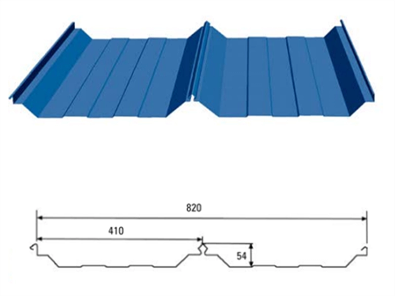 820 Bite-Typ-Wandpaneel-Dachplatten aus Wellstahl