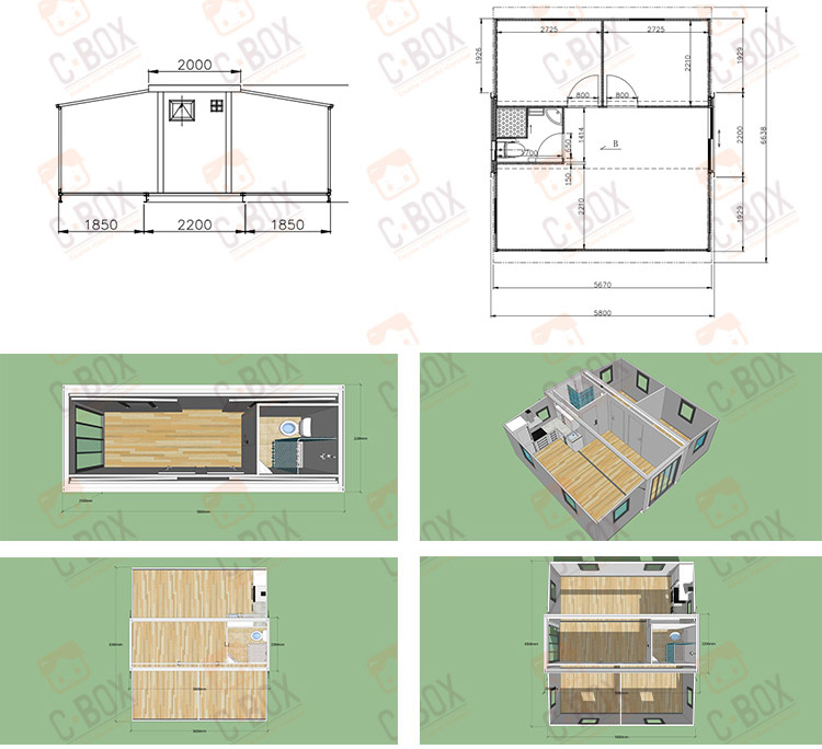 Erweiterbares Containerhaus USA