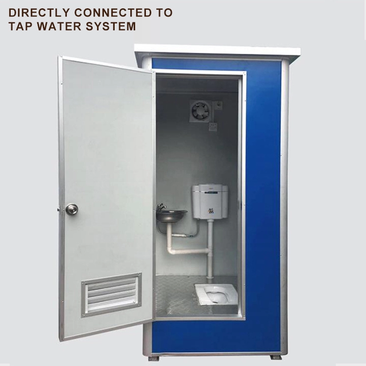 Einfach zu montierende mobile Außentoilette, tragbare öffentliche Toilette, vorgefertigte Toilette aus Stahl