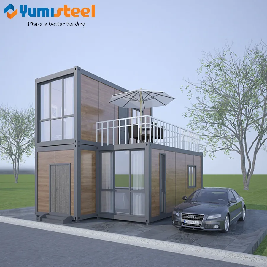 Vorgefertigtes zweistöckiges Containerhaus für Villa