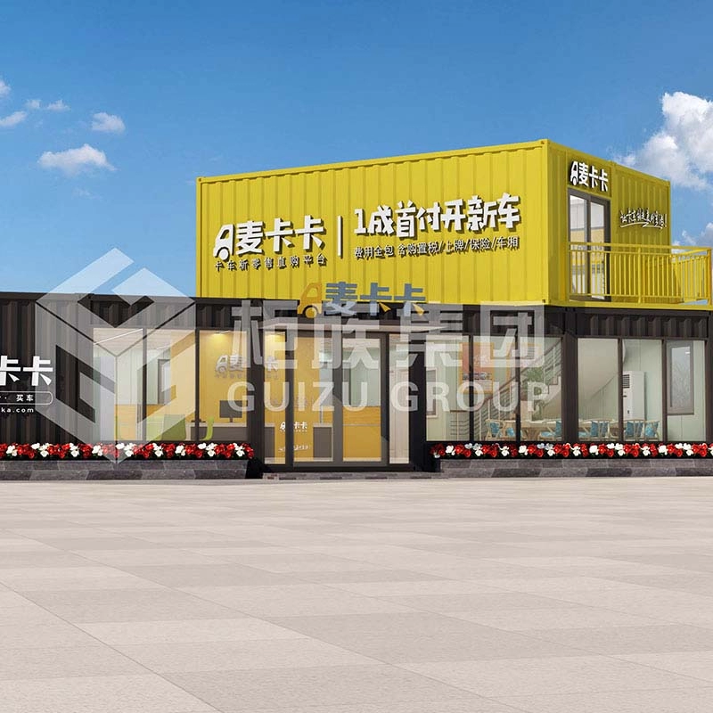 Zweistöckiges Container-Fertigbau-Bürogebäude für Unternehmen