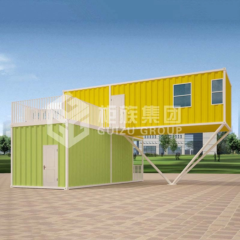 China Hersteller Duplex Container modifiziertes Fertighaus zum Wohnen mit Stahl