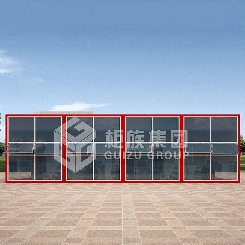 ODM China Factory maßgeschneiderte vorgefertigte mobile Versandcontainerhäuser für Büros mit französischen Fenstern