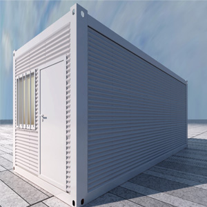 Containerhaus mit Wellblech