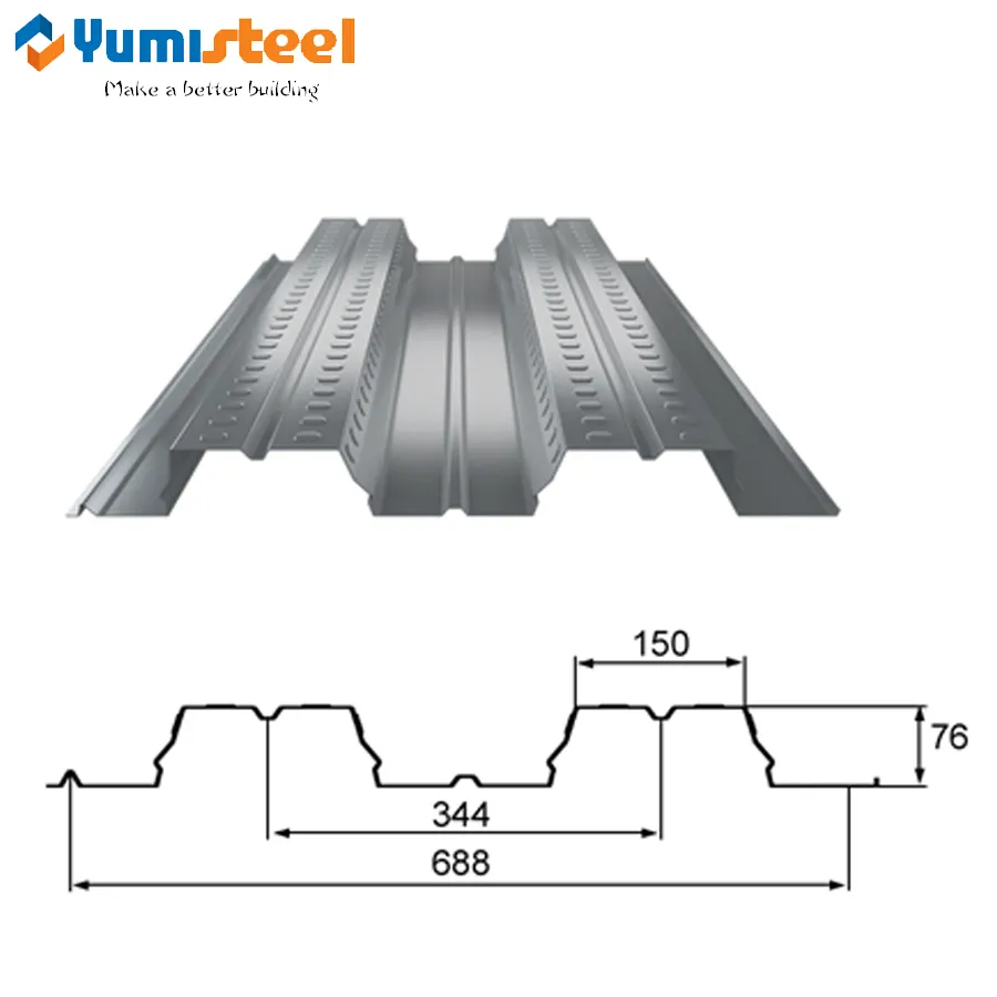 1,0 mm verzinkte Wellblech-Terrassendielen aus Metall und Stahl