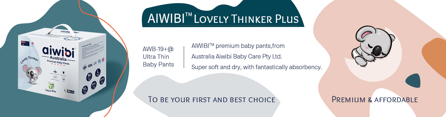 Hochwertige, ultradünne und leichte Einweg-Babyhose von Aiwibi mit super Saugfähigkeit