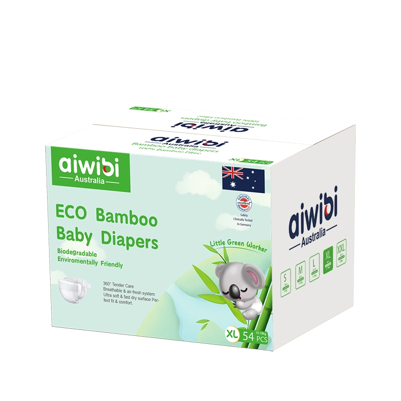 Premium-Babywindeln aus Bambus mit 100 % biologisch abbaubarem Bambusstoff