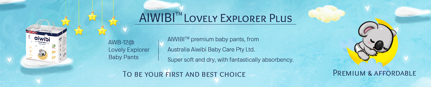 Einweg-Babyhose AIWIBI Q Shape Premium mit hoher Absorptionsfähigkeit