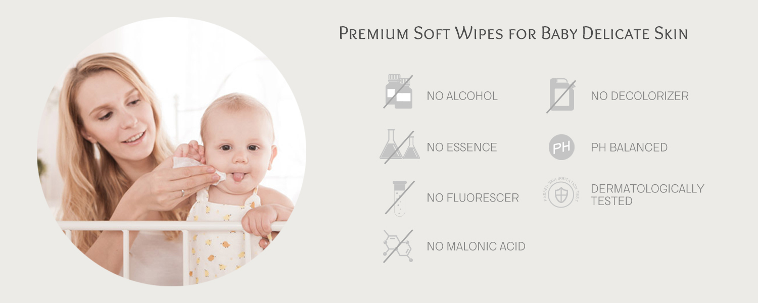 Chemikalienfreie Baby-Feuchttücher