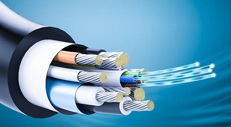 Innenstruktur des Glasfaser-HDMI-Kabels