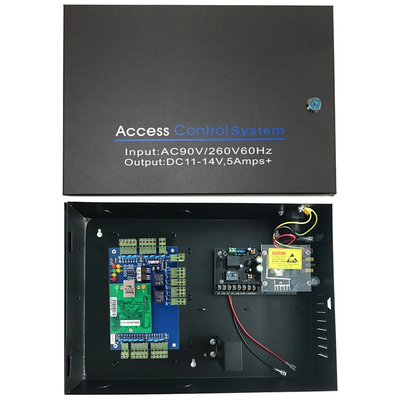 2-türiges Netzwerk-RFID-Zugangskontrollpanel mit AC110V/220V-Zugangsstromversorgung