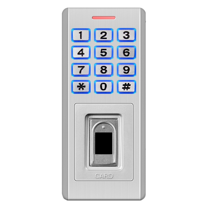 Eigenständiger biometrischer Fingerabdruckleser mit Schutzart IP68 für den Innen- und Außenbereich, Zugangskontrolle mit Wiegand 600-Fingerabdrücken und kapazitivem Halbleitersensor