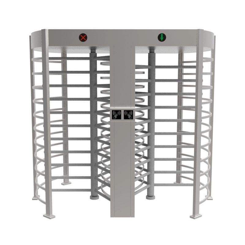 LD-Q808 Sicherheitseingangs-Zugangskontrollsystem mit Drehkreuz und Tür in voller Höhe