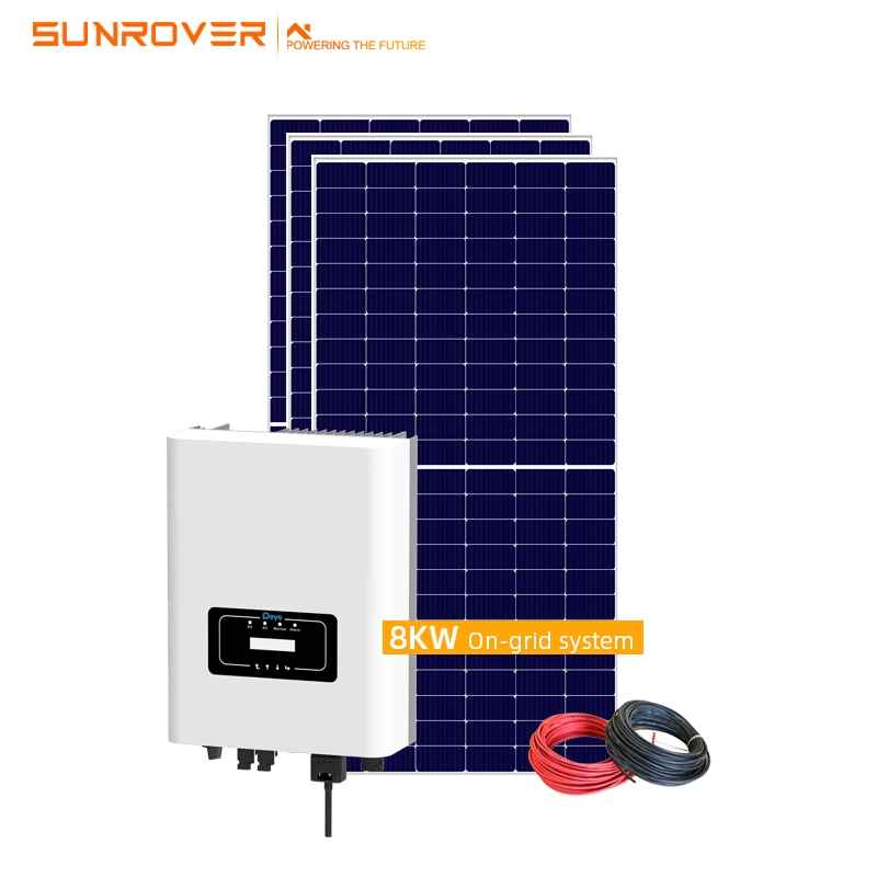 Maßgeschneidertes All-in-One-8-KW-On-Grid-Hybrid-Solarsystem