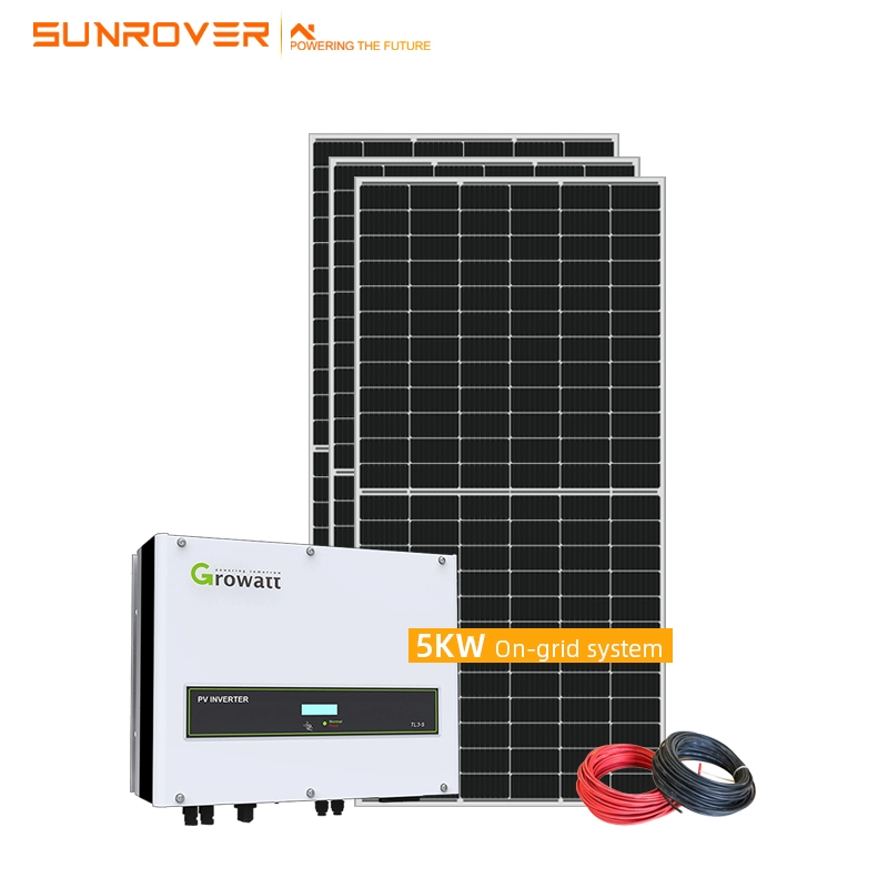 Hochwertiges 5-kW-Bifacial-Solarsystem am Netz