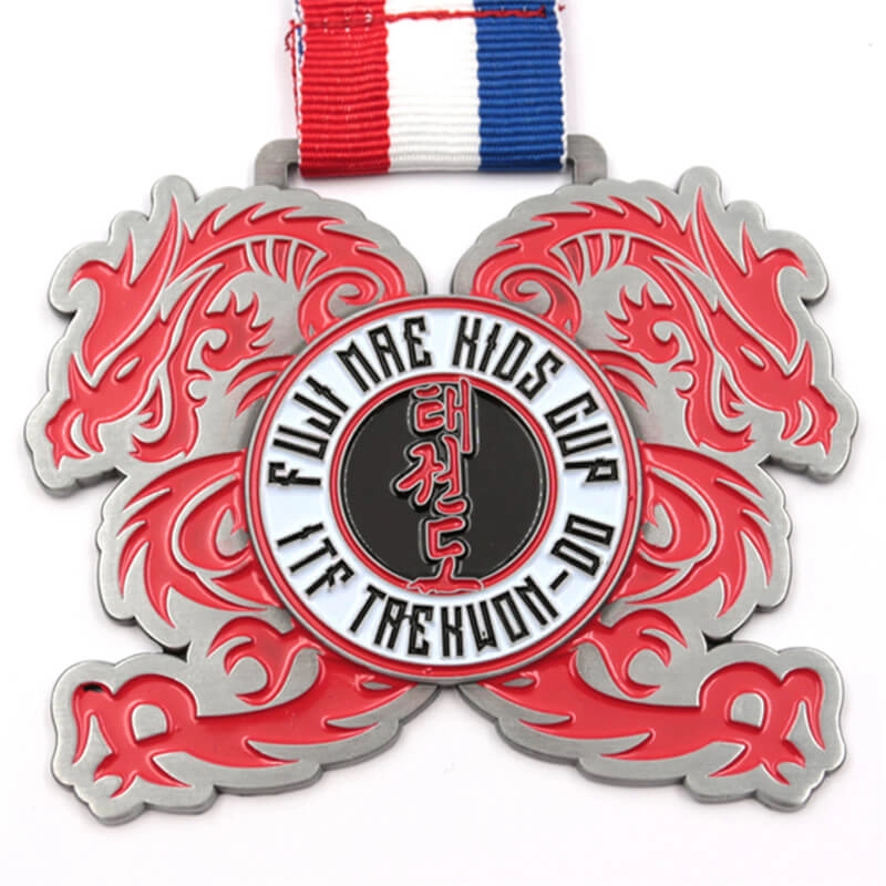 Taekwondo-Medaille aus Metall, kundenspezifische Fabrik