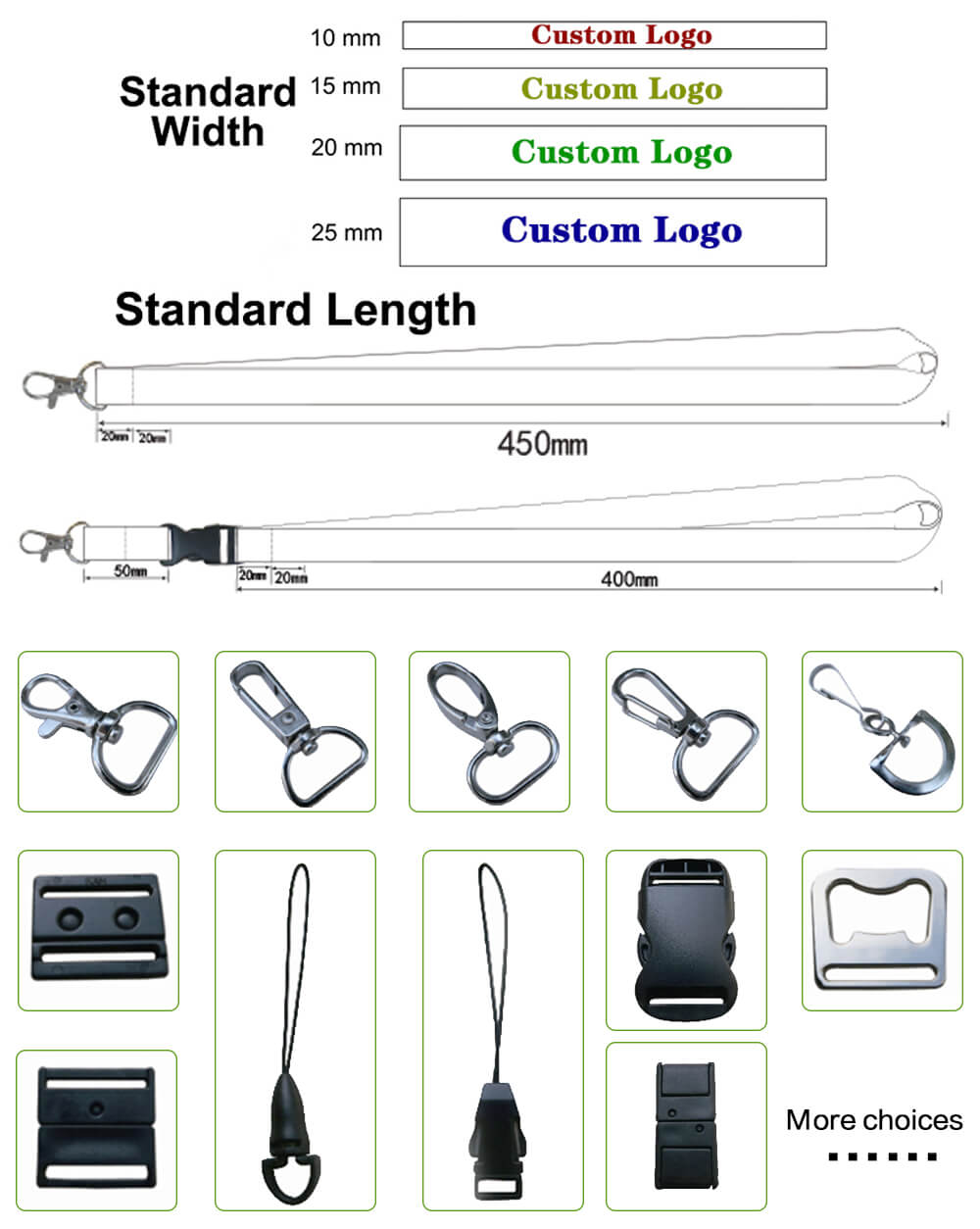 Vollfarbige Polyester-Lanyards