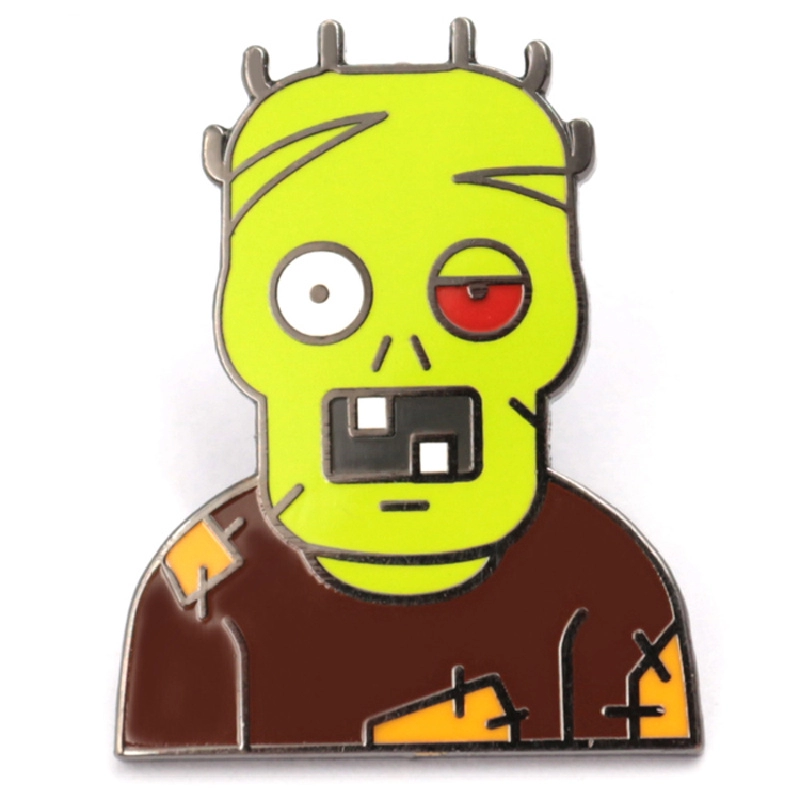 Zombie-Halloween-Emaille-Pin, kundenspezifische Fabrik