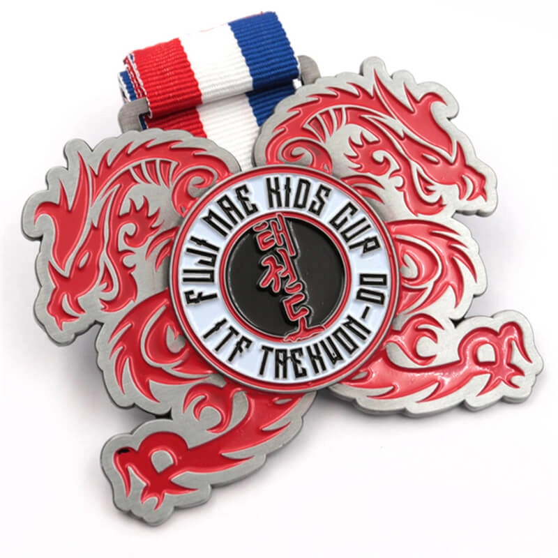 Taekwondo-Medaille aus Metall, kundenspezifische Fabrik