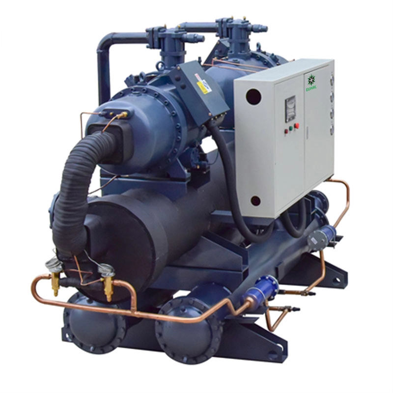 Wassergekühlter 180-Tonnen-Doppelkompressor-Schraubenkühler