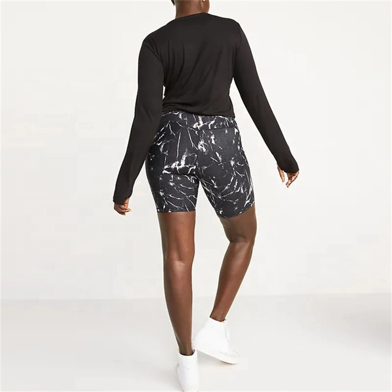 Sublimations-Yoga-Shorts in Übergröße mit Taschen