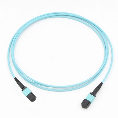 8-Faser-MPO (weiblich)-MPO (weiblich) OM3 50/125 Multimode-Glasfaserkabel