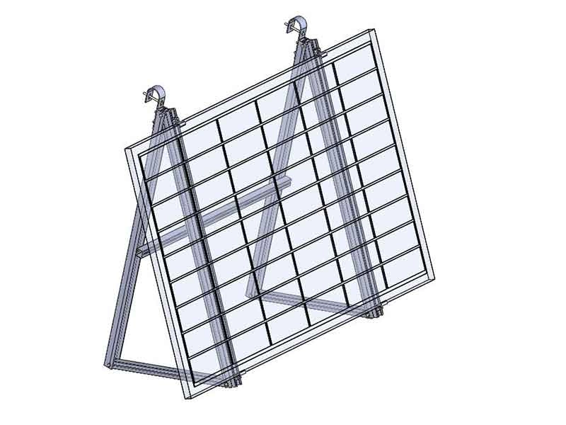 Verstellbare dreieckige Solar-Montagestruktur, Solar-Balkonhalterung