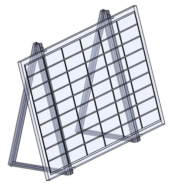 Solar-Balkonhalterung aus Aluminium